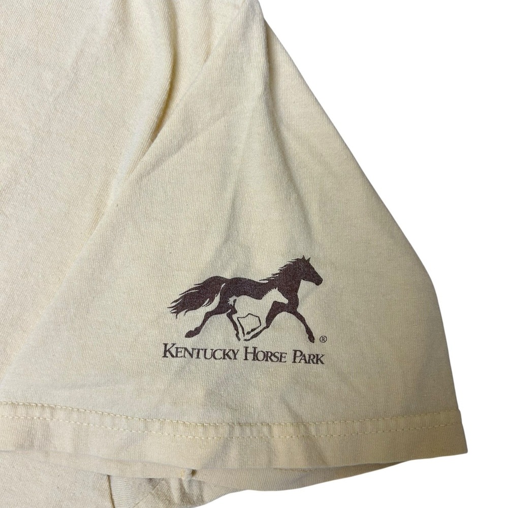 Y2K Kentucky  Horse Park Churchill Downs‎ Horse Race T-Shirt XL Yellow - Picture 4 of 8